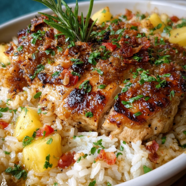 Aloha Pineapple Chicken Rice Casserole
