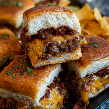 Bacon Jam Cheeseburger Sliders
