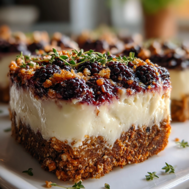 Blackberry Pretzel Dessert
