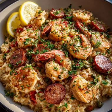 Cajun Shrimp and Sausage Rice