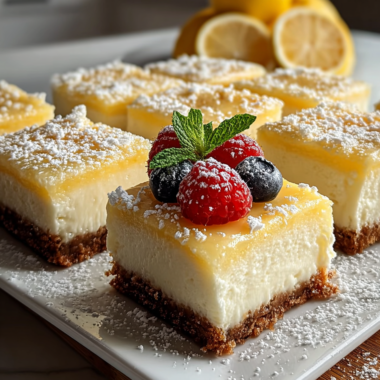 Creamy Cheesecake Lemon Bars