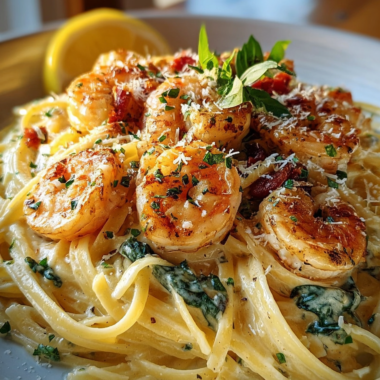 Creamy Garlic Shrimp Pasta