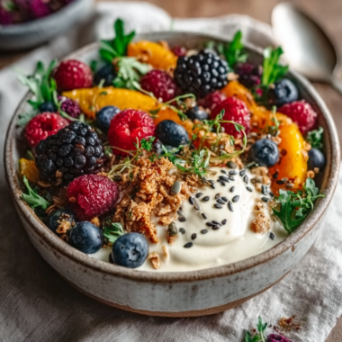 Easy Berry Granola Yogurt Bowl: Perfect Healthy Breakfast