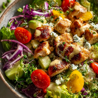 Easy Honey Mustard Chicken Chopped Salad