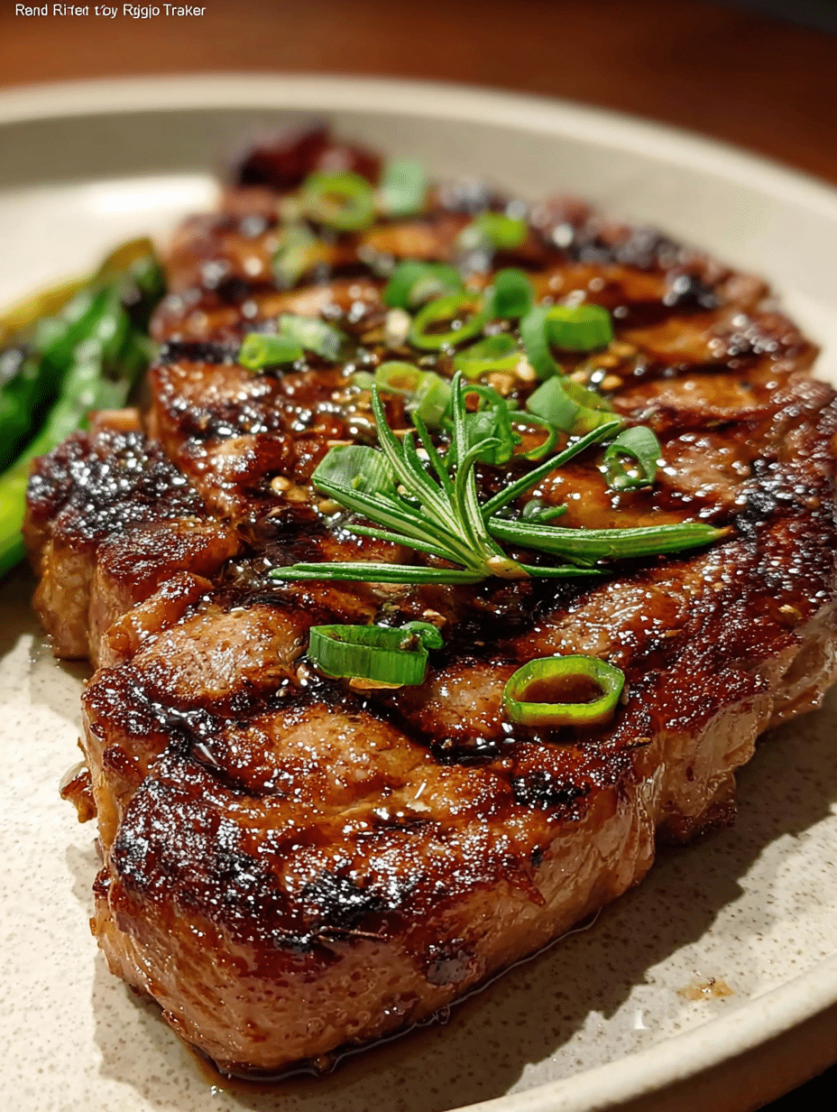 Steaky Easy Grilled Rib Eye Steak With Ginger Teriyaki Recipe Re...