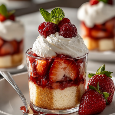 Quick Strawberry Shortcake Cups