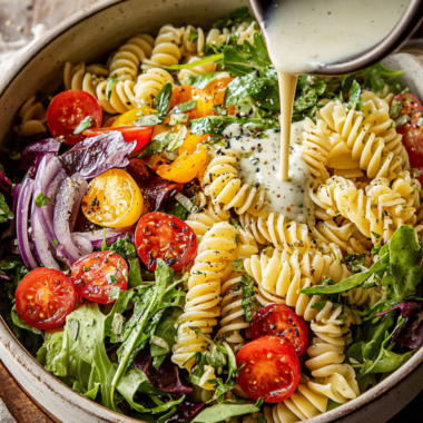 Refreshing Spring Pasta Salad With Italian Dressing Recipe