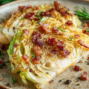 Roasted Cabbage With Bacon