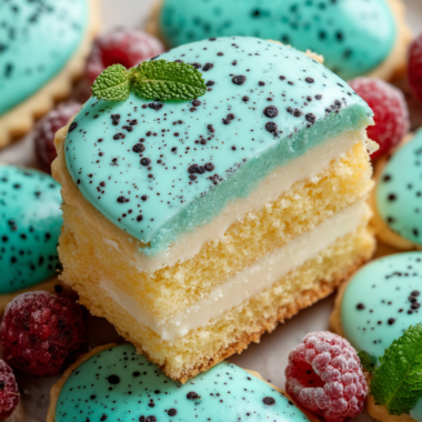 Speckled Egg Easter Shortbread Cookies