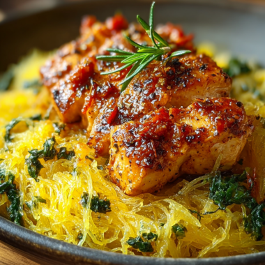 Tuscan Chicken and Spaghetti Squash
