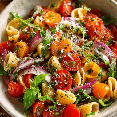 Bruschetta Pasta Salad Recipe That’s Perfect for Summer Gatherings