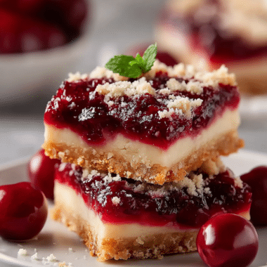 Cherry Pie Bars: Easy Dessert With Buttery Crust and Sweet Cherry Filling