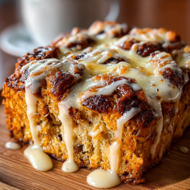 Cinnamon Roll Baked Oatmeal