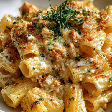Creamy Rigatoni With Boursin Cheese