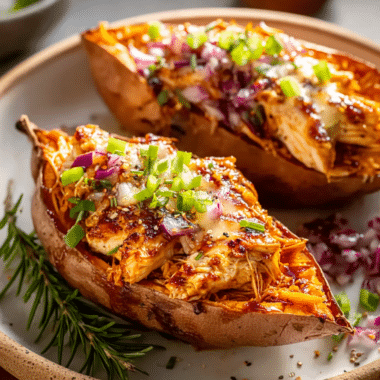 Easy Bbq Chicken Stuffed Sweet Potatoes
