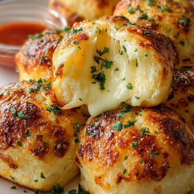 Easy Garlic Cheese Bombs
