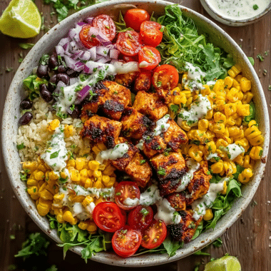 Easy & Healthy Grilled Corn and Black Bean Chicken Bowls