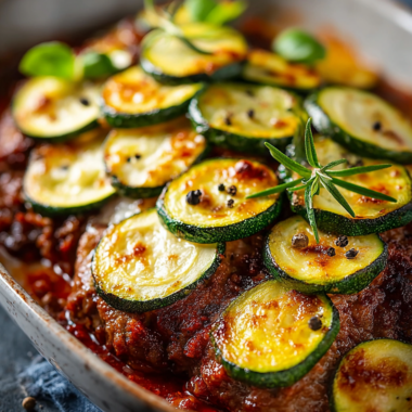 Ground Beef and Zucchini Casserole