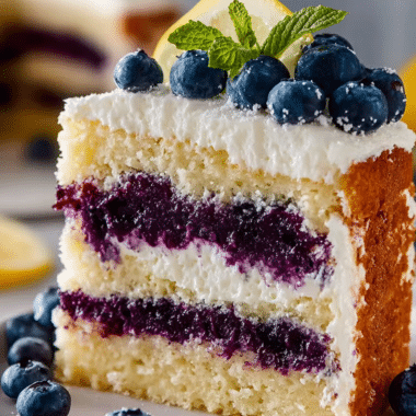 Lemon Blueberry Layer Cake