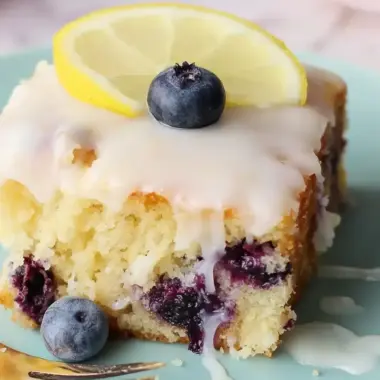 Lemon Blueberry Sheet Cake