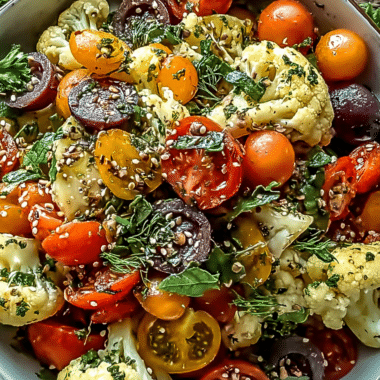 Mediterranean Marinated Cauliflower Salad: a Flavorful Twist