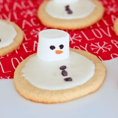 Melted Snowman Sugar Cookies