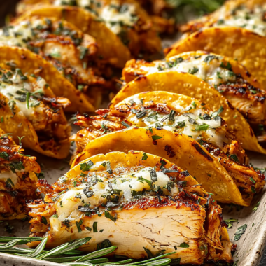 Mini Baked Chicken Tacos