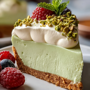 No Bake Pistachio Cream Pie