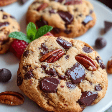 Pecan and Chocolate Chip Cookies