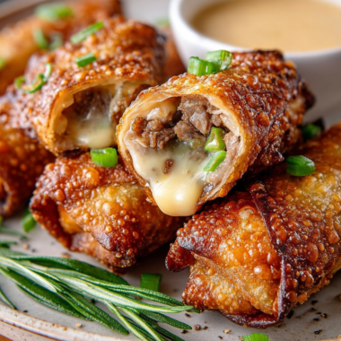 Philly Cheesesteak Egg Rolls With Creamy Chipotle Dipping Sauce Recipe