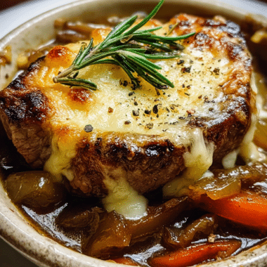 Philly Cheesesteak French Onion Soup