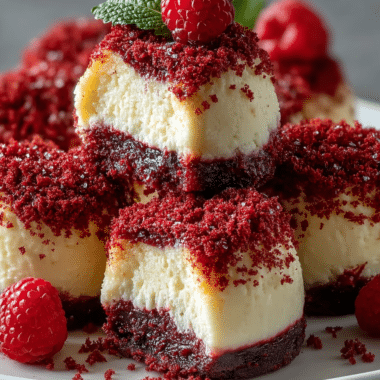 Red Velvet Cheesecake Bites
