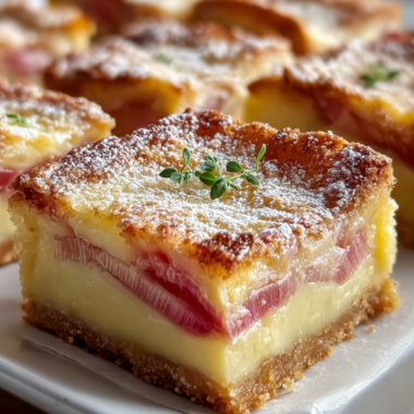 Rhubarb Custard Bars: a Delightful Twist on Spring Sweets