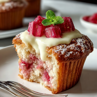 Rhubarb Muffins With Yogurt: Tart, Fluffy, and Guilt