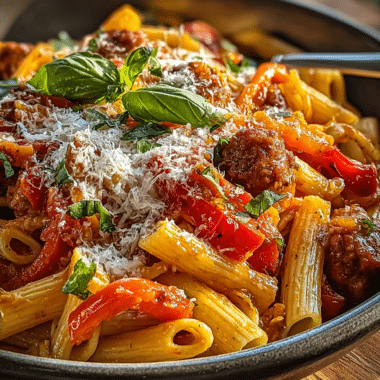 Sweet Pepper & Sausage Pasta