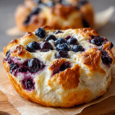 The Ultimate Cottage Cheese Cloud Bread With Bursting Blueberries