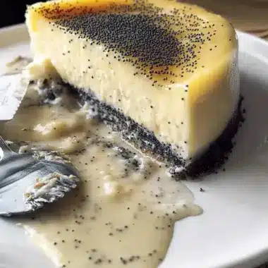 Lemon Cheesecake With Poppy Seed Crust That Delights!